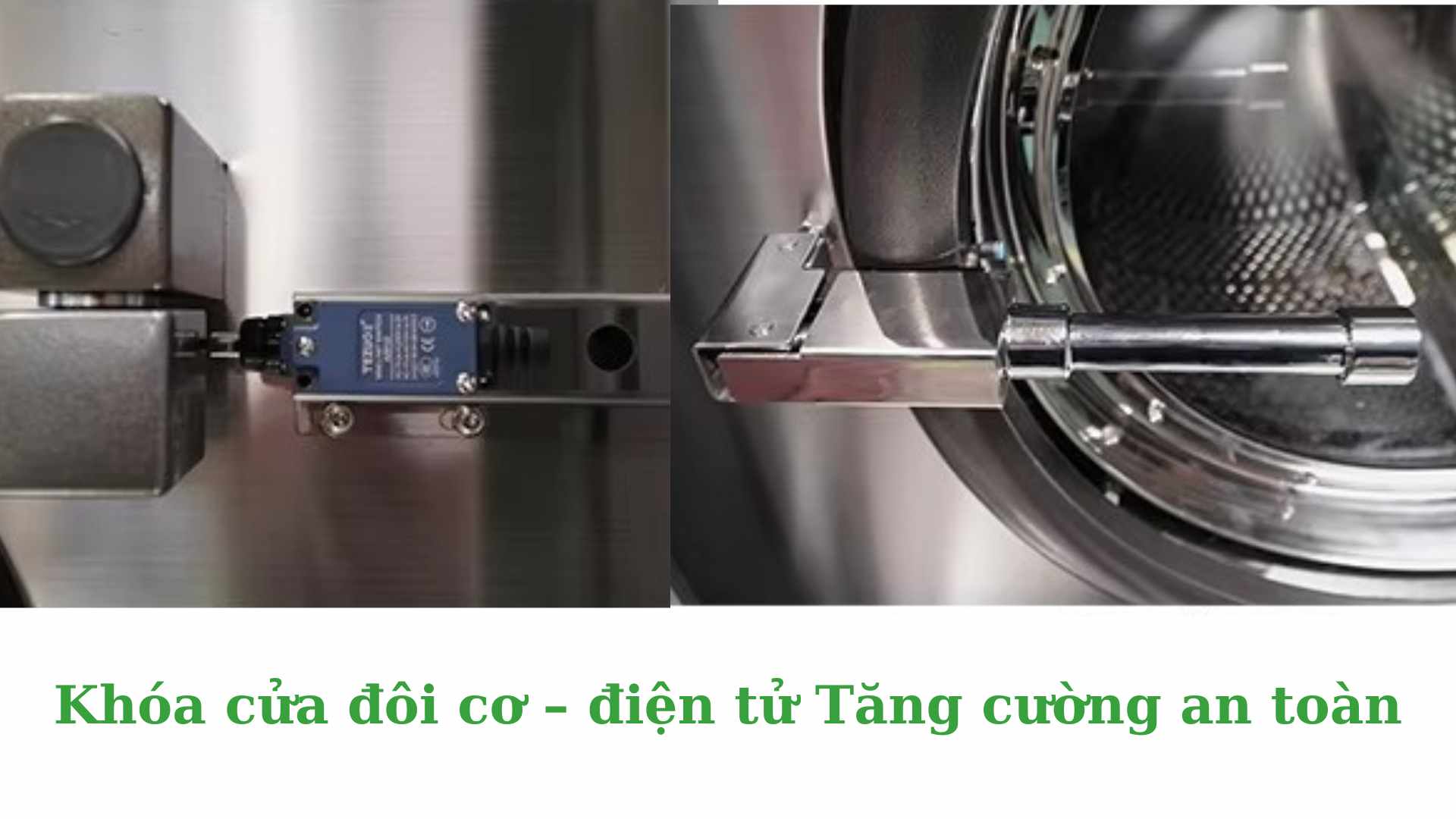 Khóa cửa đôi cơ – điện tử máy giặt weishi